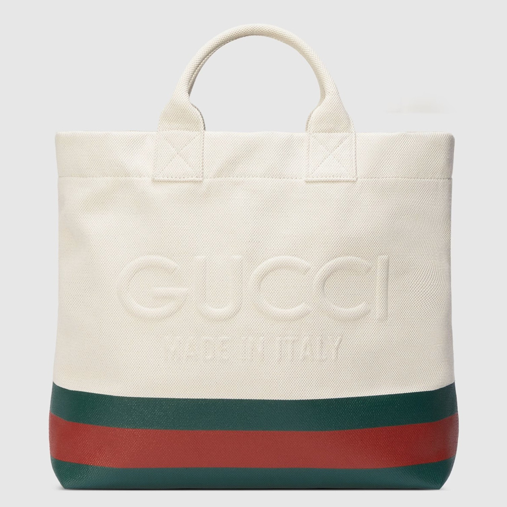 Gucci Medium Tote Bag in Canvas with Embossed Detail GGBS10901