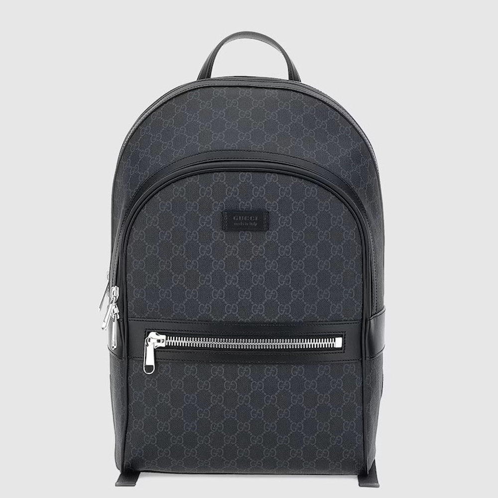 Gucci Men's Backpack in Black GG Supreme Canvas GGBS10020