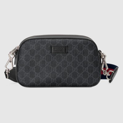 Gucci Messenger Bag in Black GG Supreme Canvas GGBS10576