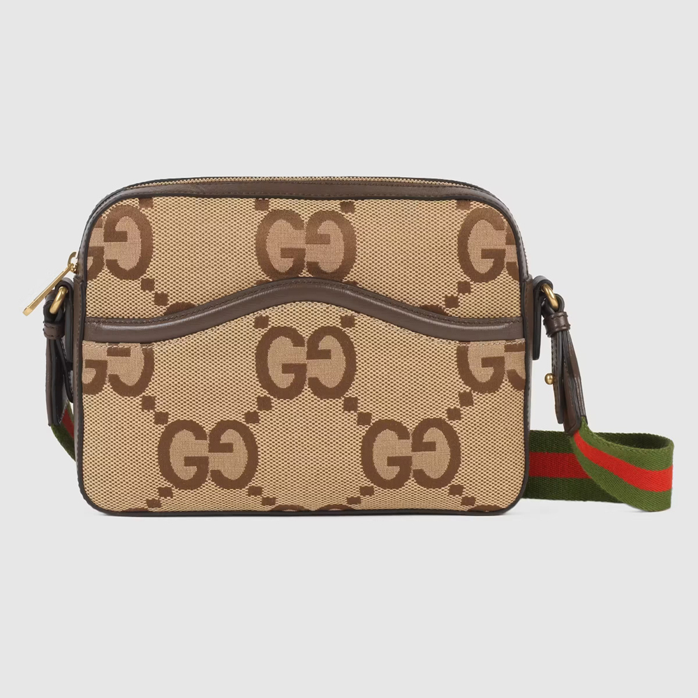 Gucci Messenger Bag in Camel Jumbo GG Canvas GGBS10581