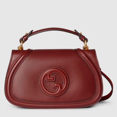 Gucci New Blondie Small Handle Bag in Red Leather GGBS10102