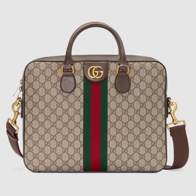 Gucci Ophidia Briefcase in Soft GG Supreme Canvas GGBS10152