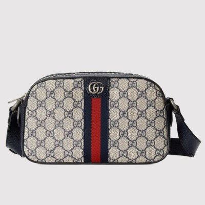 Gucci Ophidia GG Camera Bag in Blue Supreme Canvas GGBS10680