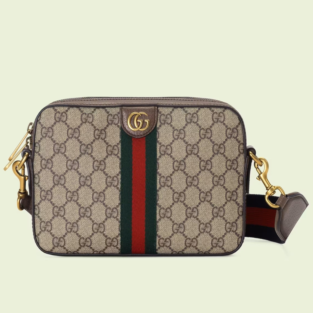 Gucci Ophidia GG Crossbody Bag in Beige Supreme Canvas GGBS10159