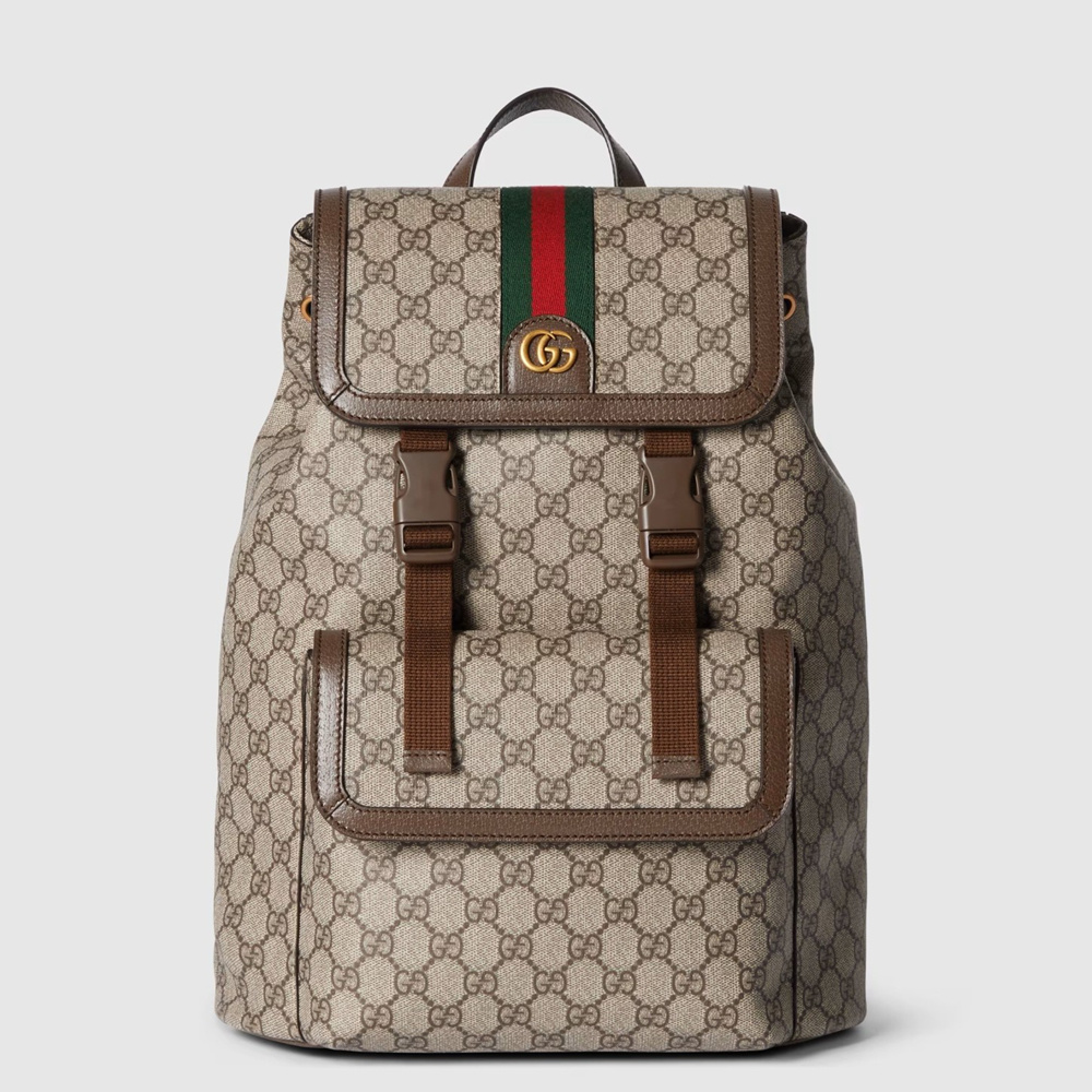 Gucci Ophidia GG Large Backpack in Beige GG Supreme Canvas GGBS10034