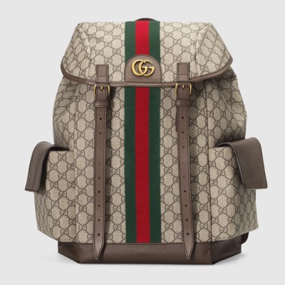 Gucci Ophidia GG Medium Backpack in Beige Supreme Canvas GGBS10037