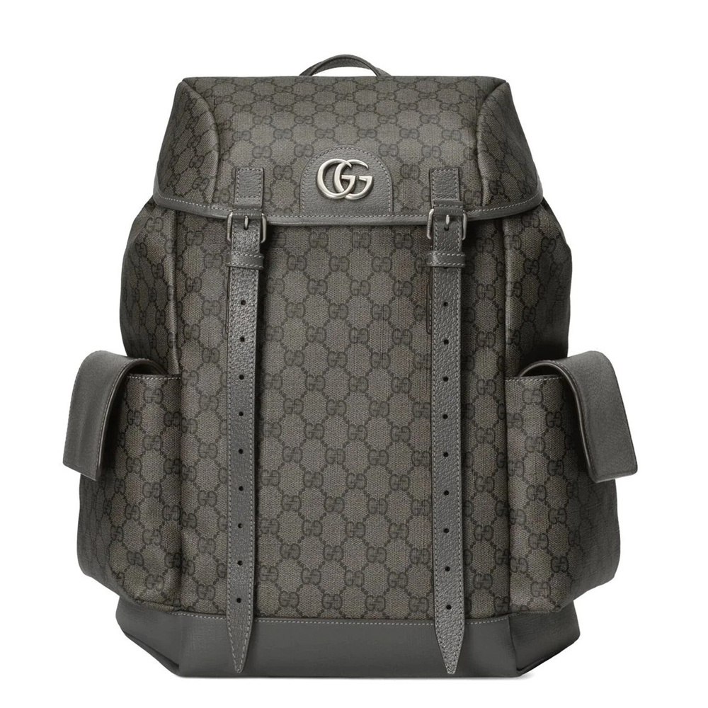 Gucci Ophidia GG Medium Backpack in Grey Supreme Canvas GGBS10039