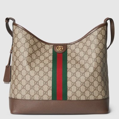 Gucci Ophidia GG Medium Shoulder Bag in Beige GG Canvas GGBS10690