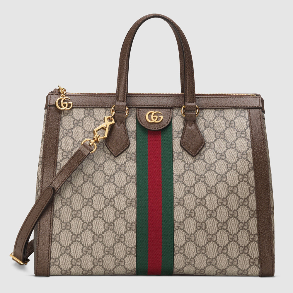 Gucci Ophidia GG Medium Tote Bag in Supreme Canvas GGBS10732