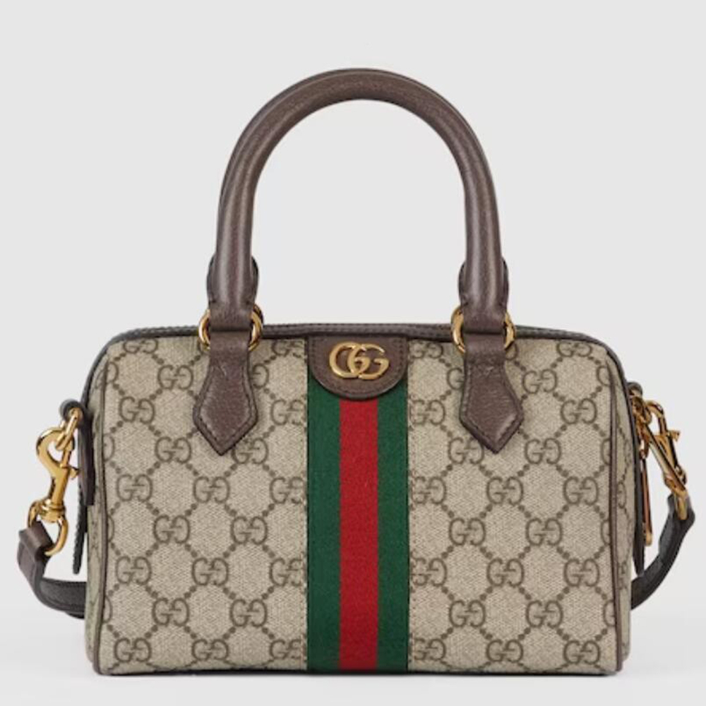 Gucci Ophidia GG Mini Top Handle Bag in Beige GG Canvas GGBS10661