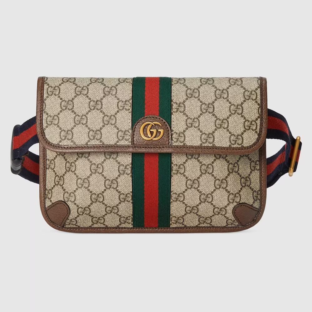 Gucci Ophidia GG Small Belt Bag In Beige GG Supreme Canvas GGBS10675