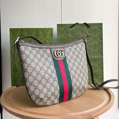 Gucci Ophidia GG Small Crossbody Bag in Beige Supreme Canvas GGBS10160