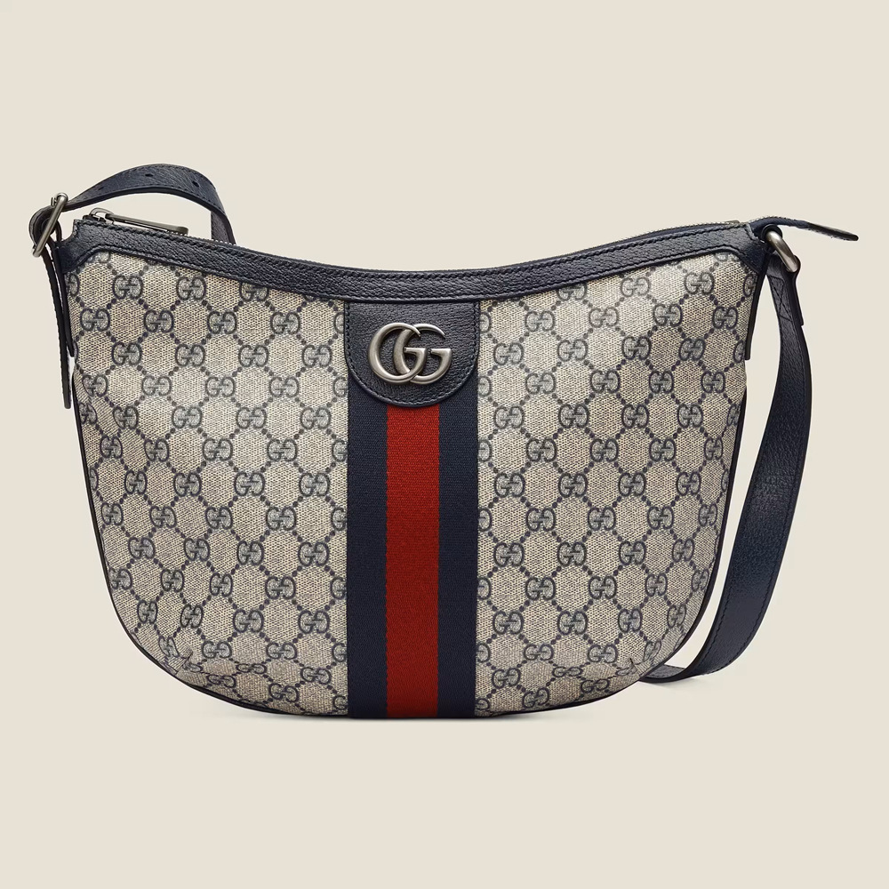 Gucci Ophidia GG Small Crossbody Bag in Blue Supreme Canvas GGBS10161