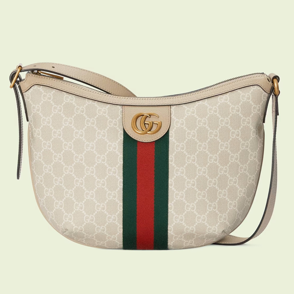 Gucci Ophidia GG Small Crossbody Bag in White Supreme Canvas GGBS10162