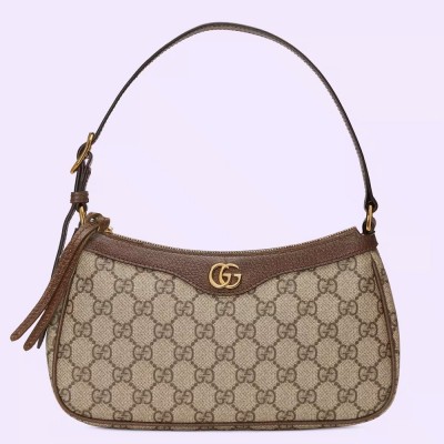 Gucci Ophidia GG Small Handbag in Beige GG Supreme Canvas GGBS10457