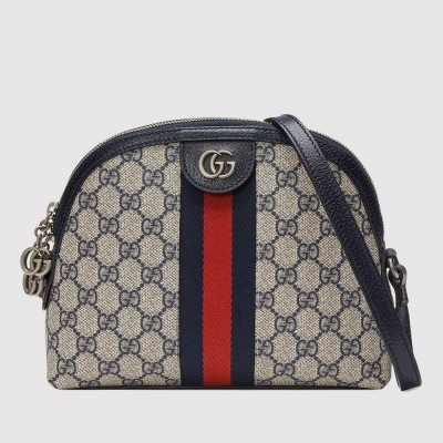 Gucci Ophidia GG Small Shoulder Bag in Blue GG Supreme Canvas GGBS10698