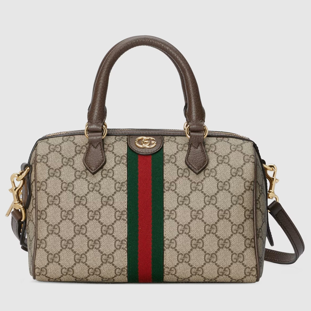 Gucci Ophidia GG Small Top Handle Bag in Beige GG Canvas GGBS10714