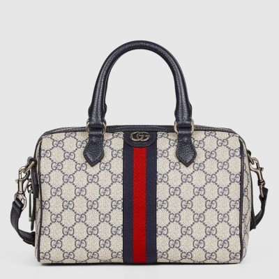 Gucci Ophidia GG Small Top Handle Bag in Blue GG Canvas GGBS10715