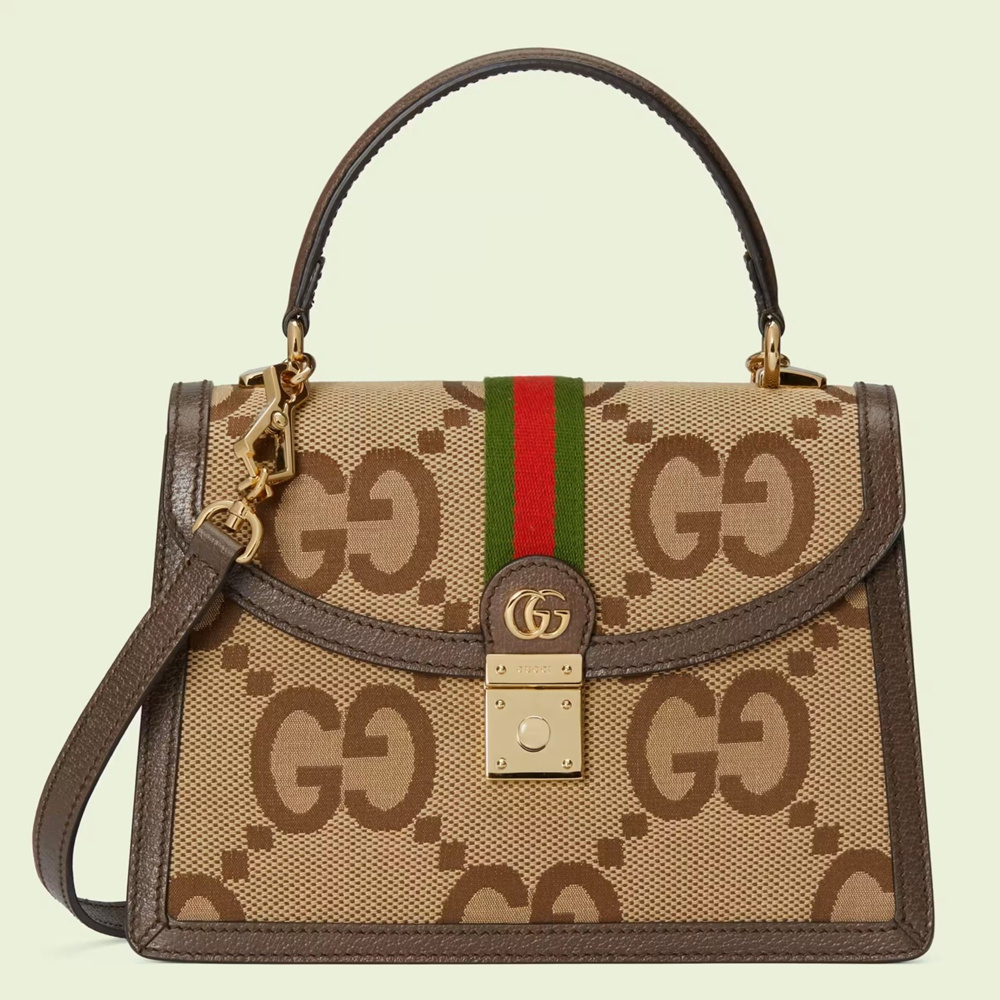 Gucci Ophidia GG Small Top Handle Bag in GG Jumbo GG Canvas GGBS10720