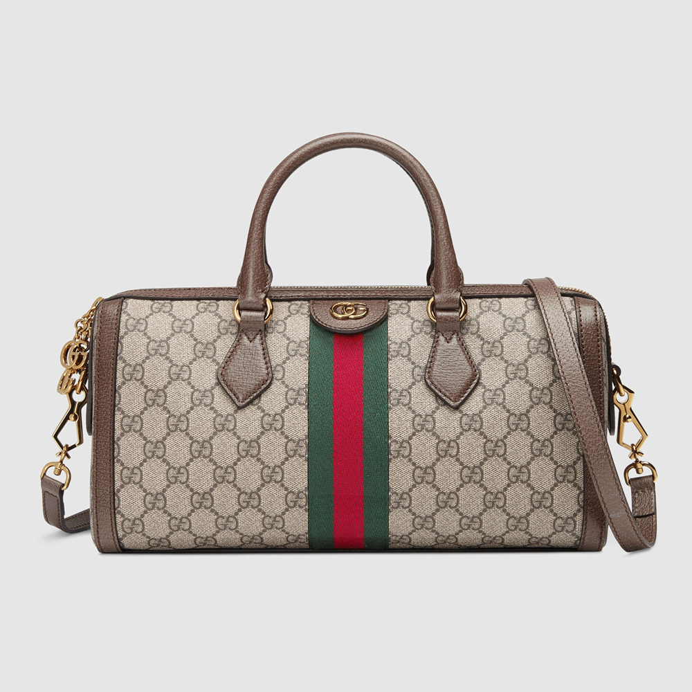 Gucci Ophidia Medium Top Handle Bag in GG Supreme Canvas GGBS10722