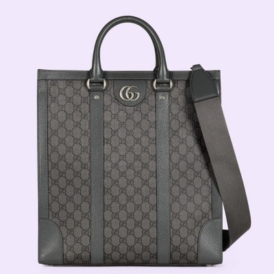 Gucci Ophidia Medium Tote Bag in Grey GG Supreme Canvas GGBS10739