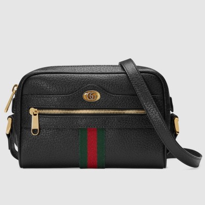 Gucci Ophidia Mini Camera Bag in Black Leather GGBS10629