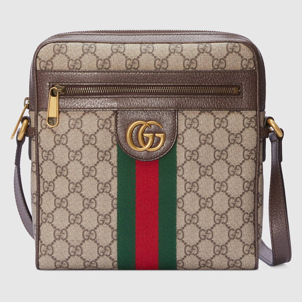 Gucci Ophidia Small Messenger Bag in Beige GG Supreme Canvas GGBS10613