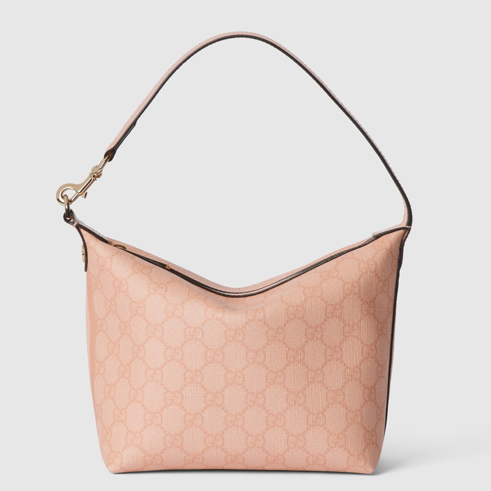 Gucci Ophidia Super Mini Shouler Bag in Dusty Pink GG Supreme Canvas GGBS10465