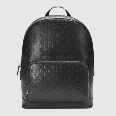 Gucci Packpack in Black Signature Leather GGBS10050