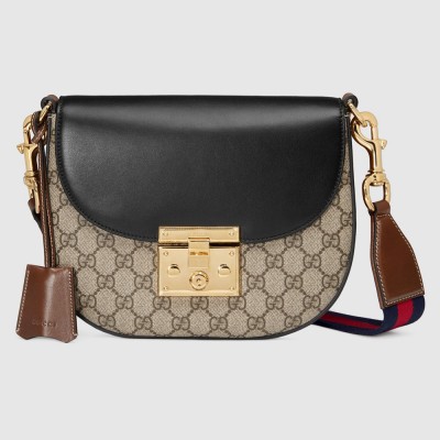 Gucci Padlock Medium Shoulder Bag in GG Supreme Canvas GGBS10835