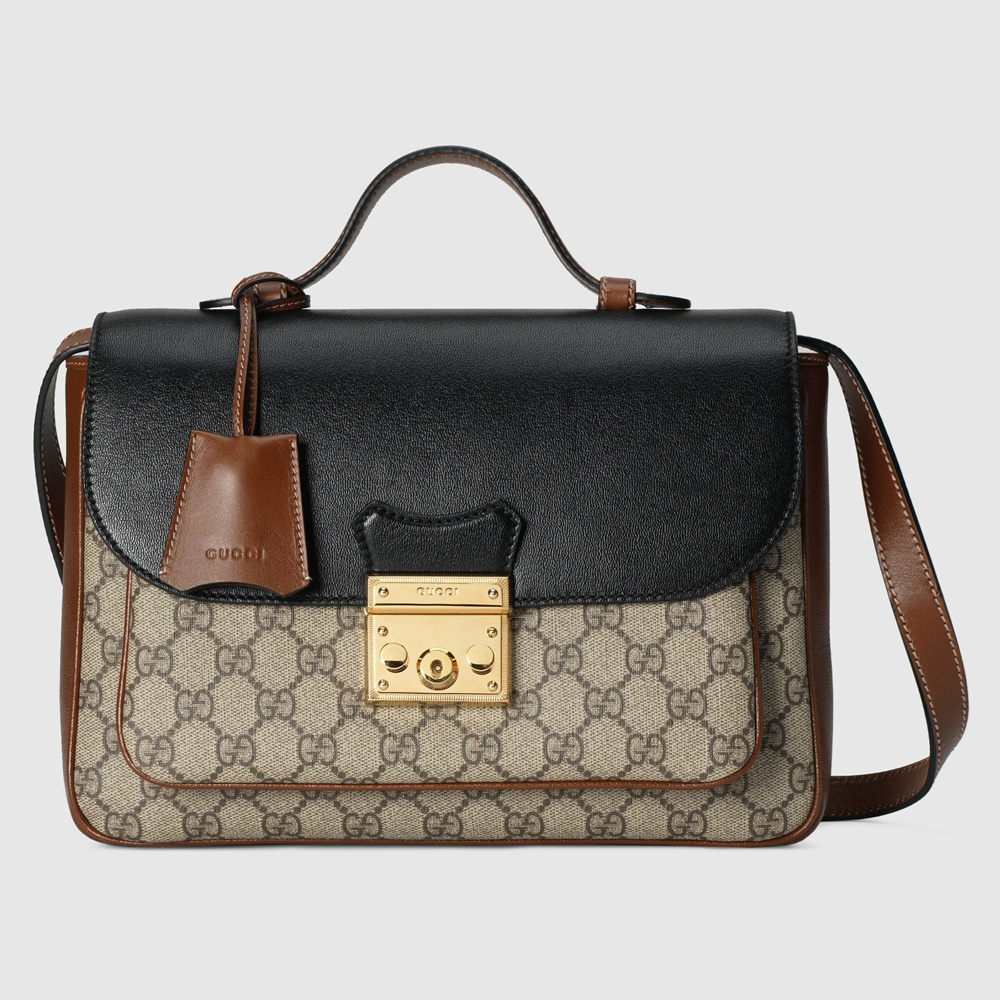 Gucci Padlock Small Handbag In GG Supreme Canvas GGBS10467