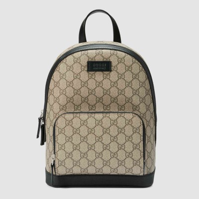 Gucci Small Backpack in Beige GG Supreme Canvas GGBS10027